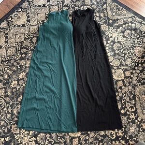 Uniqlo Airism Bra Dresses XS Black Teal Bundle of two